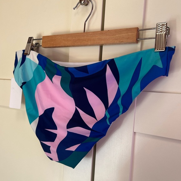 Splendid Lovina retro print hipster fit bikini bottoms, size large, NWT - Picture 7 of 11